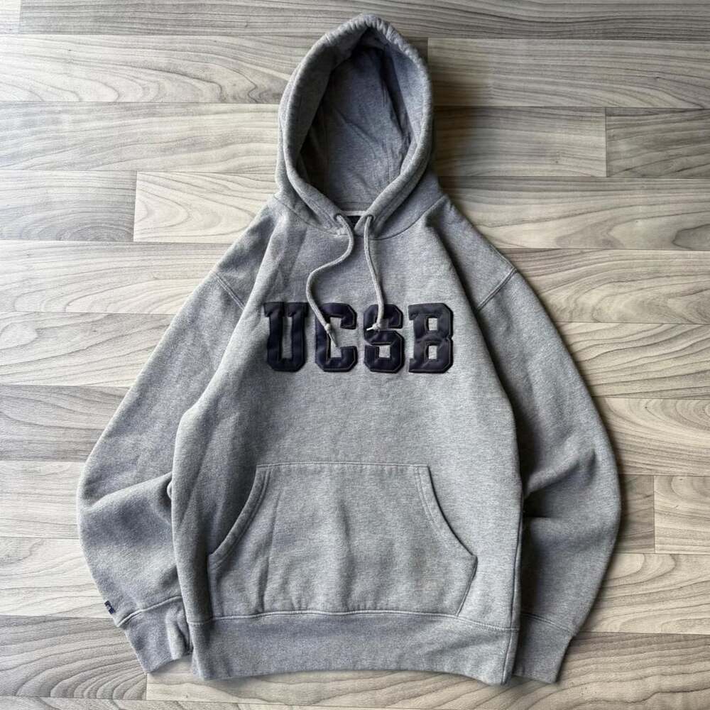 JanSport UCSB University Hoodie Size S Grey Fleece Applique